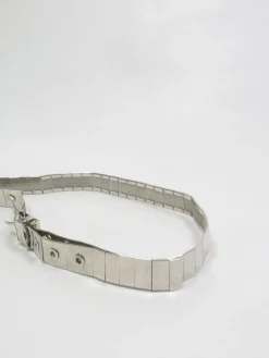 Women's Vintage Silver Metal Belt S-M