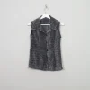 Women's Vintage Silver 70s Top S