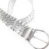 Women’s Vintage Silver Weave Belt M