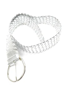 Women’s Vintage Silver Weave Belt M