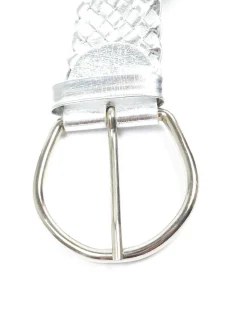Women’s Vintage Silver Weave Belt M