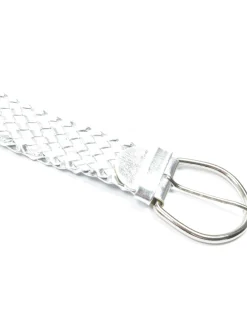 Women’s Vintage Silver Weave Belt M