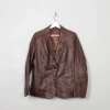 Women's Vintage Soft Brown Leather Jacket M