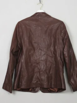 Women's Vintage Soft Brown Leather Jacket M