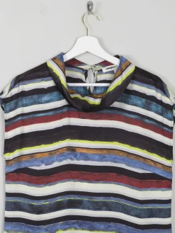 Women's Vintage Striped Sleeveless Blouse Clements Ribeiro M