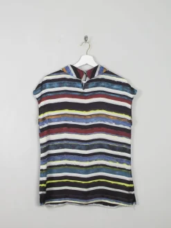 Women's Vintage Striped Sleeveless Blouse Clements Ribeiro M