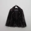 Women's Vintage Style Faux Fur Mauve Grey M