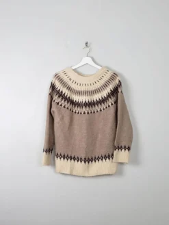 Women's Vintage Style Nordic Jumper S/M