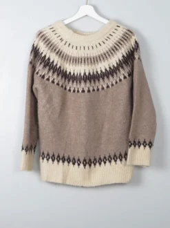 Women's Vintage Style Nordic  Jumper S/M