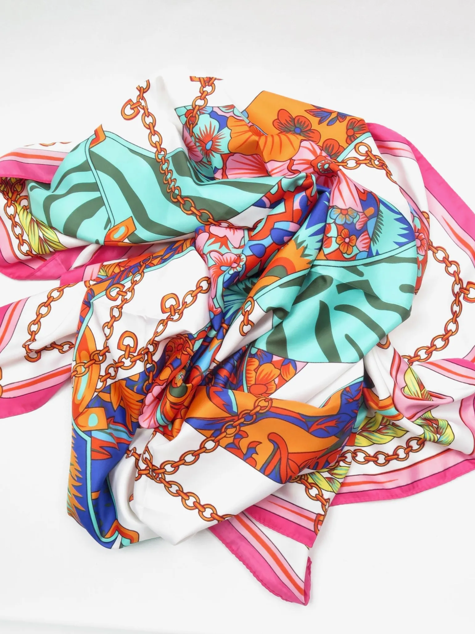 Women's Vintage Style Printed Large Scarf New