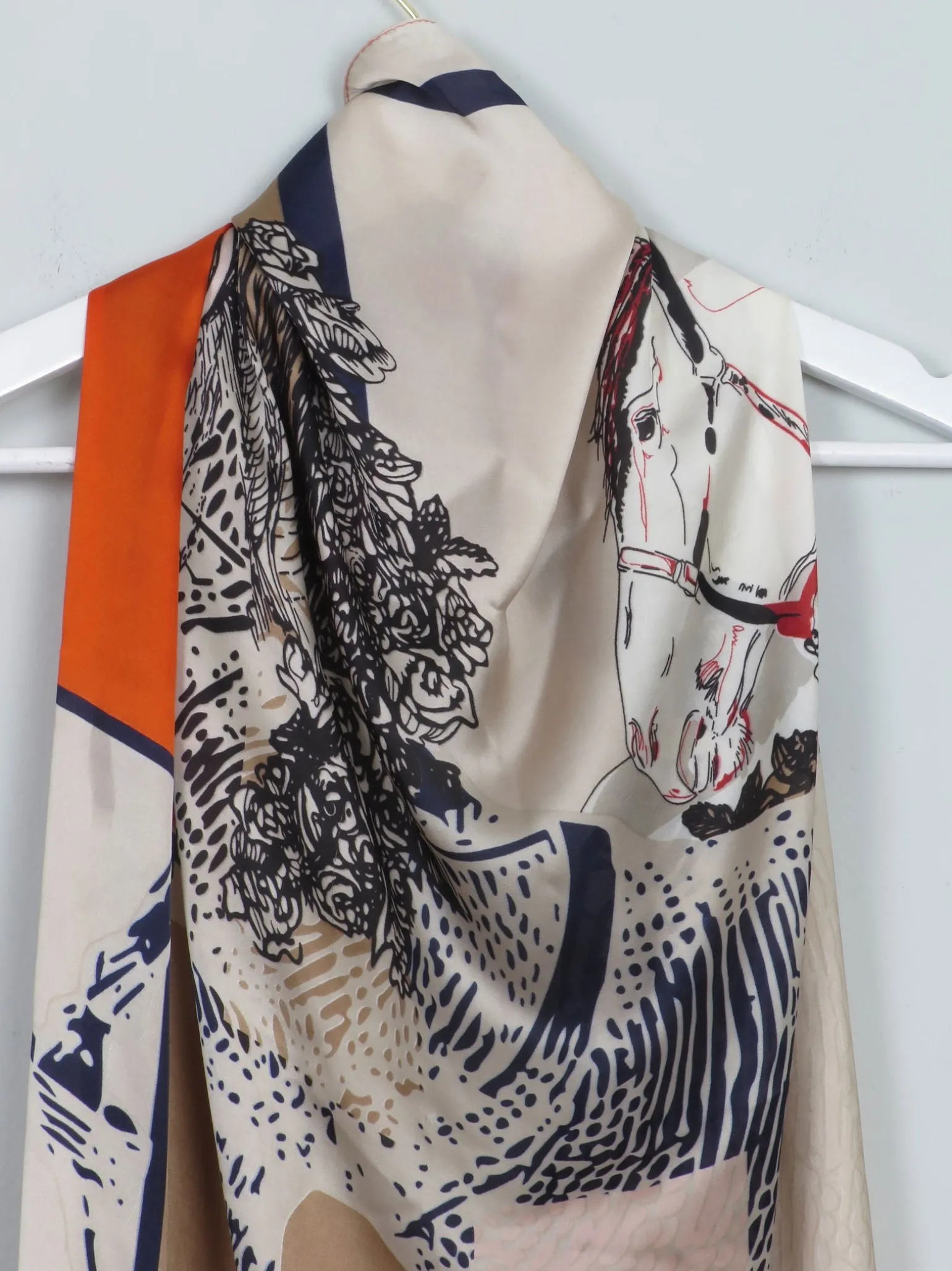 Women's Vintage Style Square Scarf
