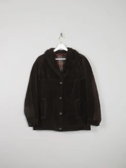 Women's Vintage Suede Jacket Brown 1960s S/M