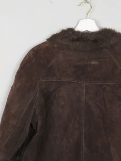 Women's Vintage Suede Jacket Brown 1960s S/M