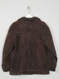 Women's Vintage Suede Jacket Brown 1960s S/M