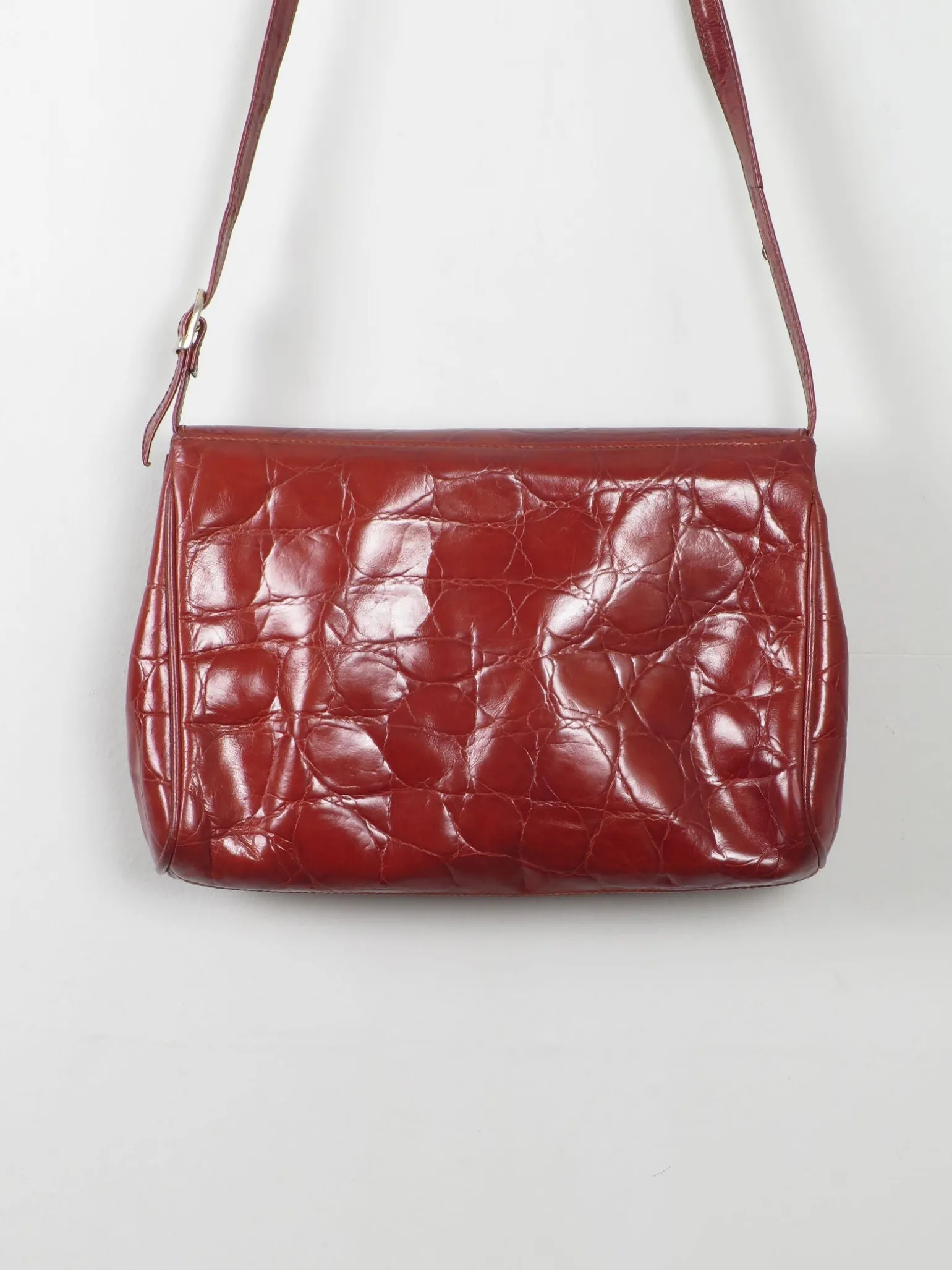 Women's Vintage Tan Leather Crossbody Bag
