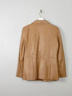 Women's Vintage Tan Leather Jacket L