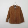 Women's Vintage Tan Suede Jacket M/L