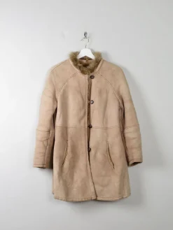 Women's Vintage Taupe Sheepskin Jacket S