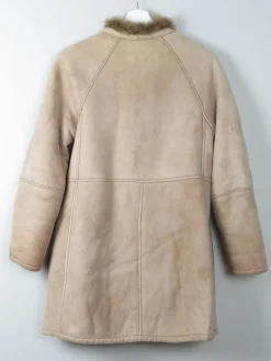 Women's Vintage Taupe Sheepskin Jacket S