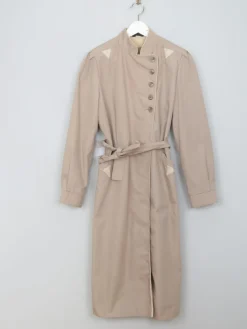 Women's Vintage Taupe Trench Coat S/M
