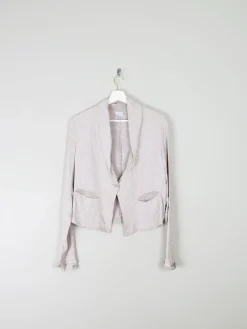 Women's Vintage Transit Cropped Jacket Ecru S