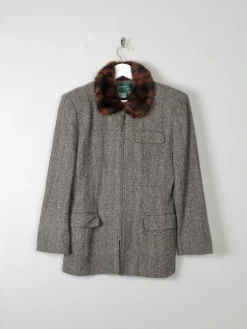 Women's Vintage Tweed Jacket Ralph Lauren 8