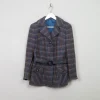 Women's Vintage Tweed Jacket With Belt M