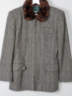 Women's Vintage Tweed Jacket Ralph Lauren 8