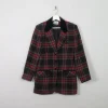 Women's Vintage Tweed Tartan Jacket S