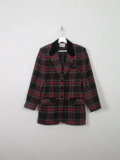 Women's Vintage Tweed Tartan Jacket S