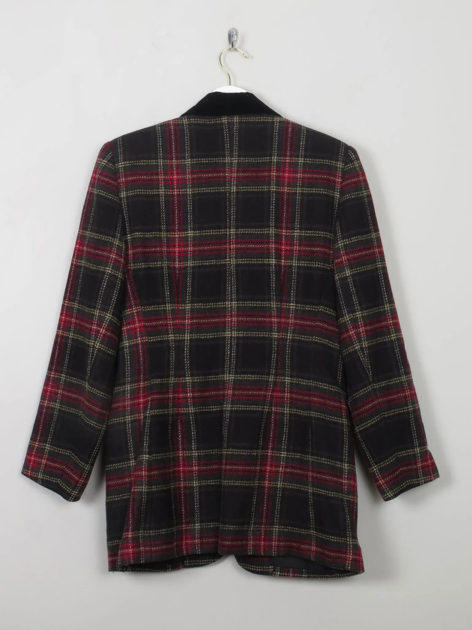 Women's Vintage Tweed Tartan Jacket S