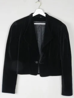 Women's  Vintage Velvet Cropped  Jacket S/M