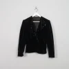 Women's Vintage Velvet Jacket With Studs M