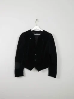 Women's Vintage Velvet Jacket Austrian Cropped L/XL