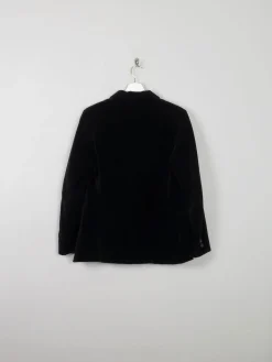 Women's Vintage Velvet Jacket Black Tailored S
