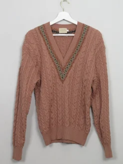Women's Vintage V-Neck Jumper M