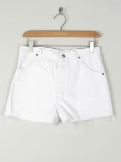 Women’s Vintage White Denim Shorts 28" *8*