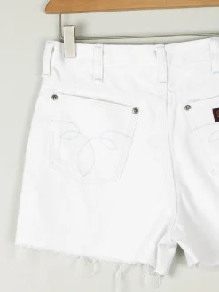Women’s Vintage White Denim Shorts 28