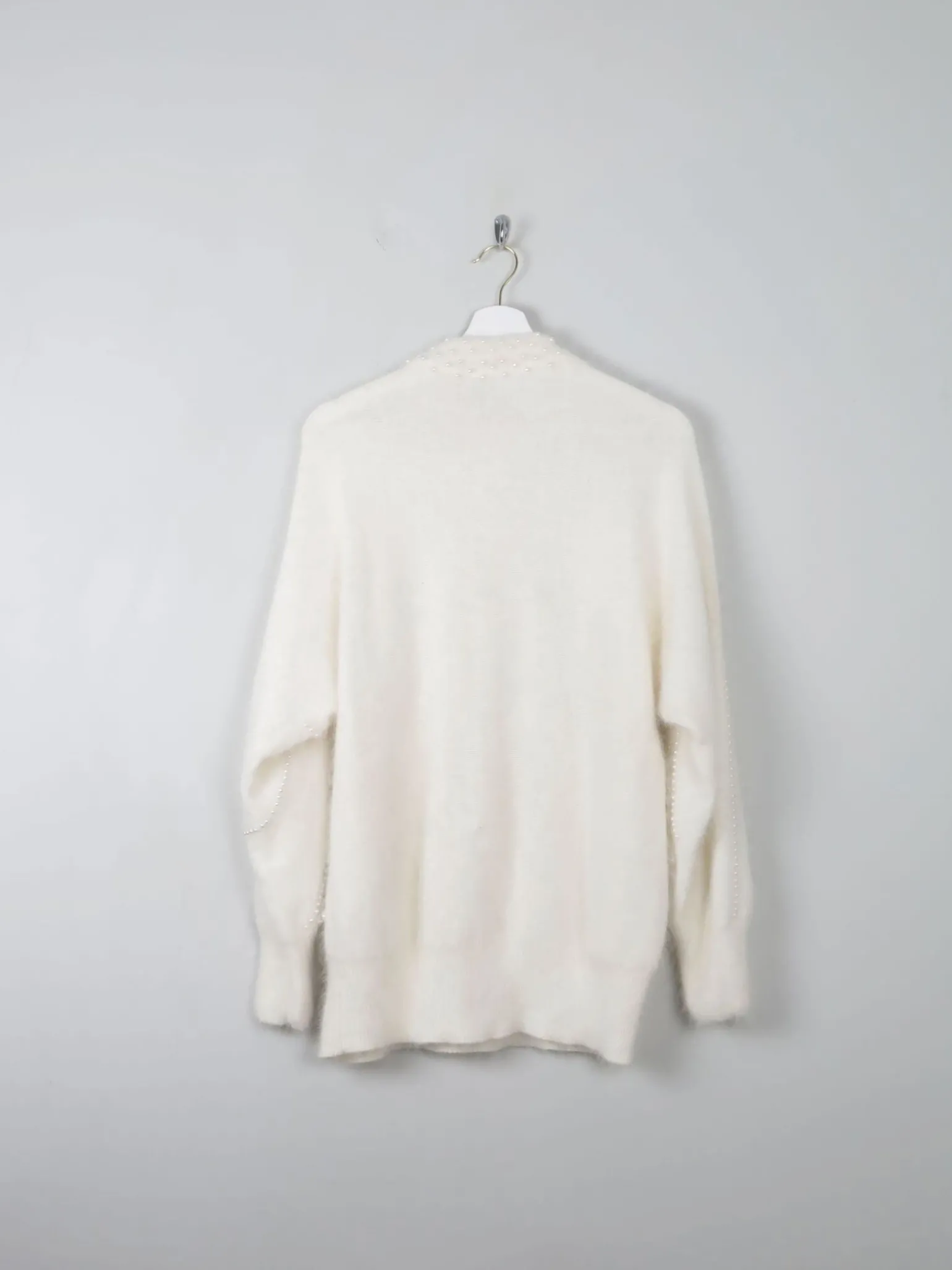 Women's Vintage Wool Embellished Jumper M/L