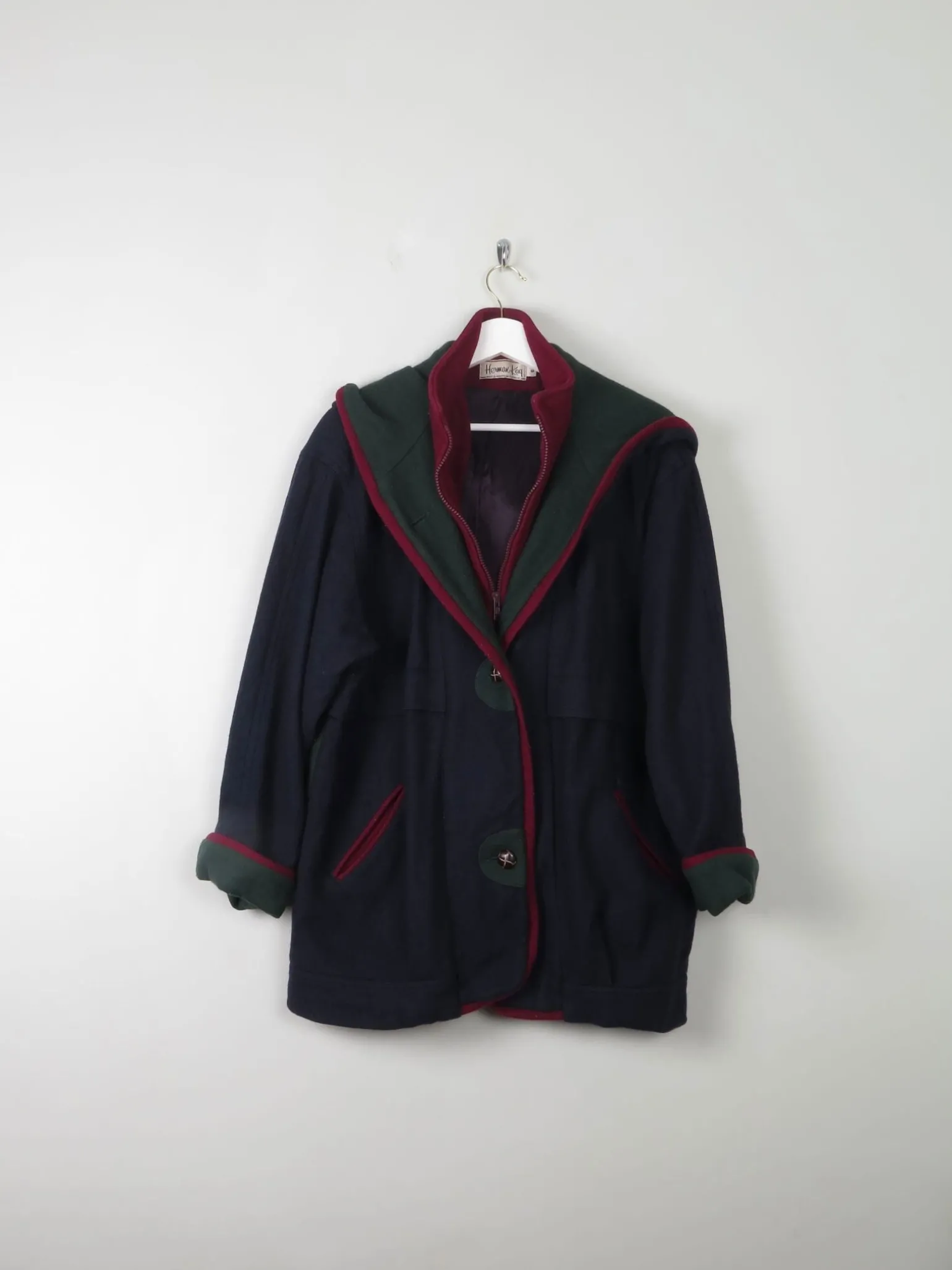 Women's Vintage Wool Jacket By Herman Kay S/M