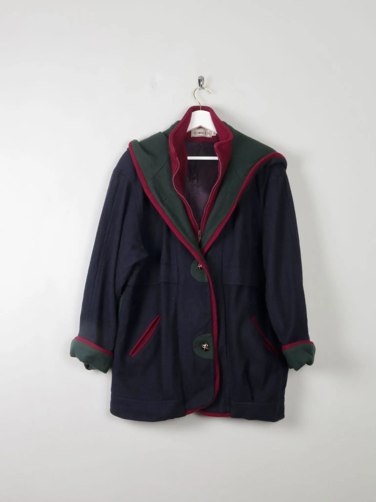 Women's Vintage Wool Jacket By Herman Kay S/M