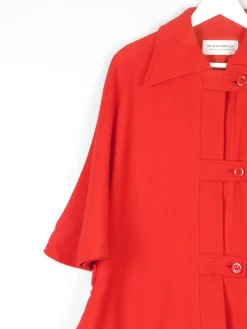 Women's Vintage Wool Short Red Cape 'Windsmoor'