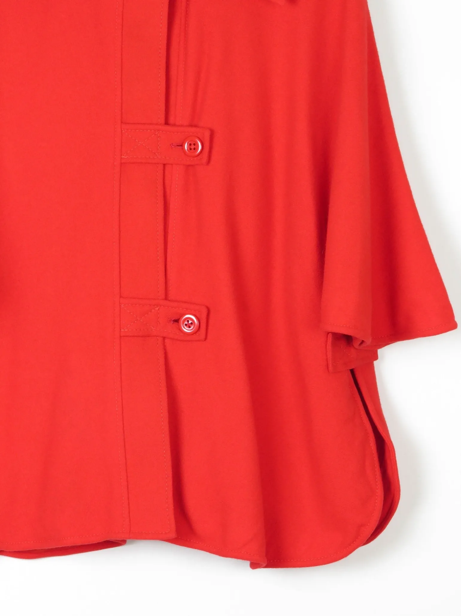 Women's Vintage Wool Short Red Cape 'Windsmoor'