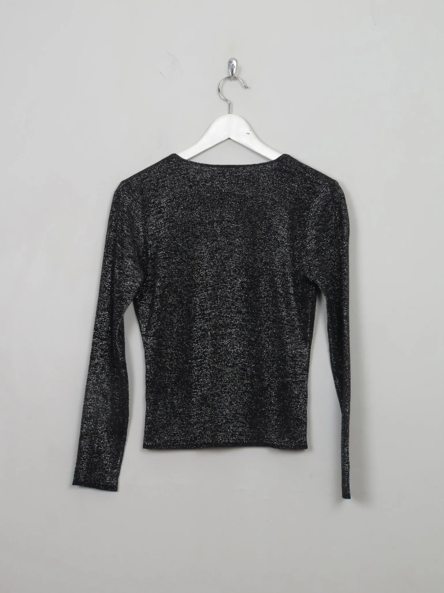 Women's Vintage Wool Silver Cardigan S