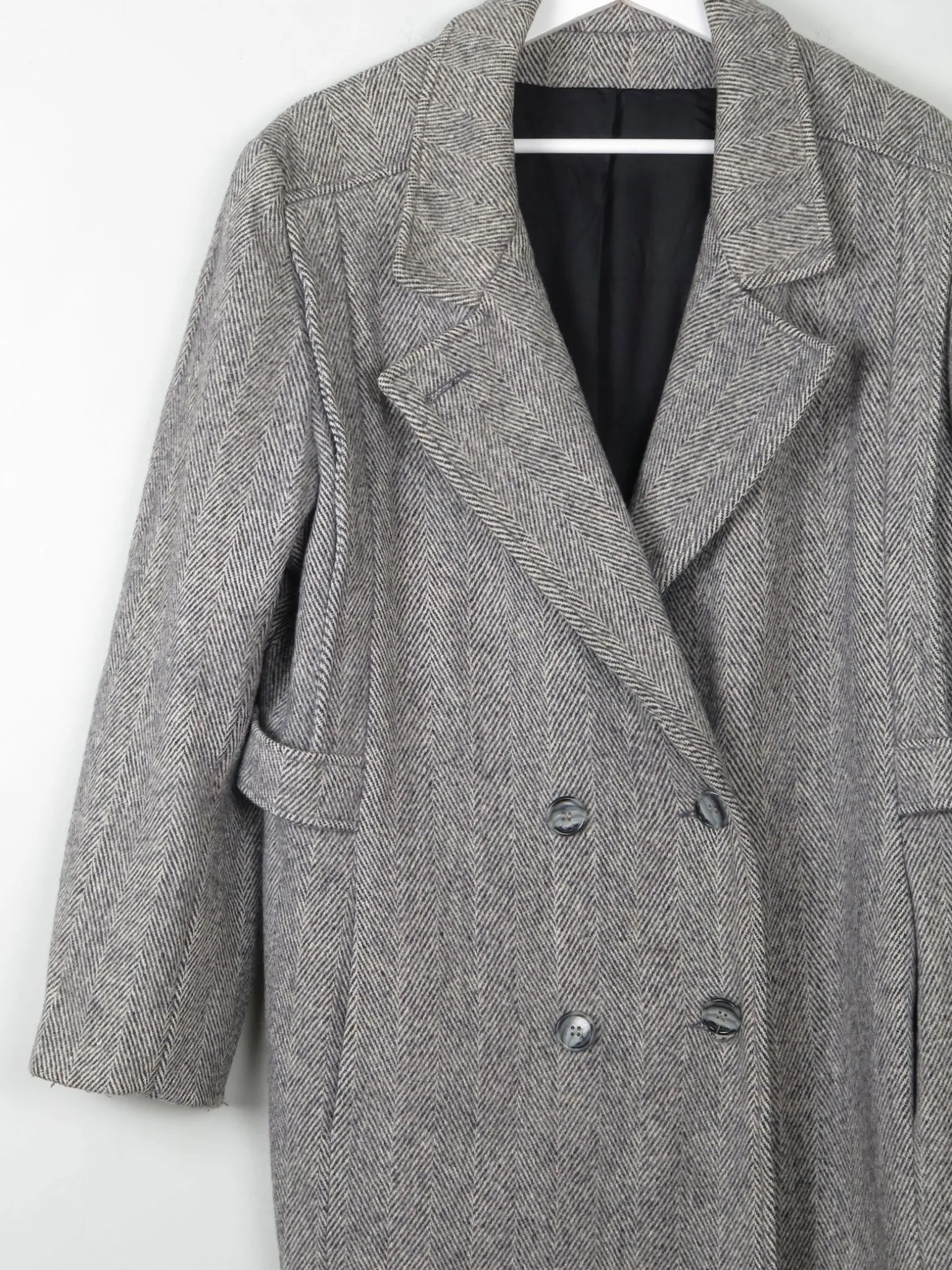 Women's Vintage Wool Tweed Short Coat L/XL