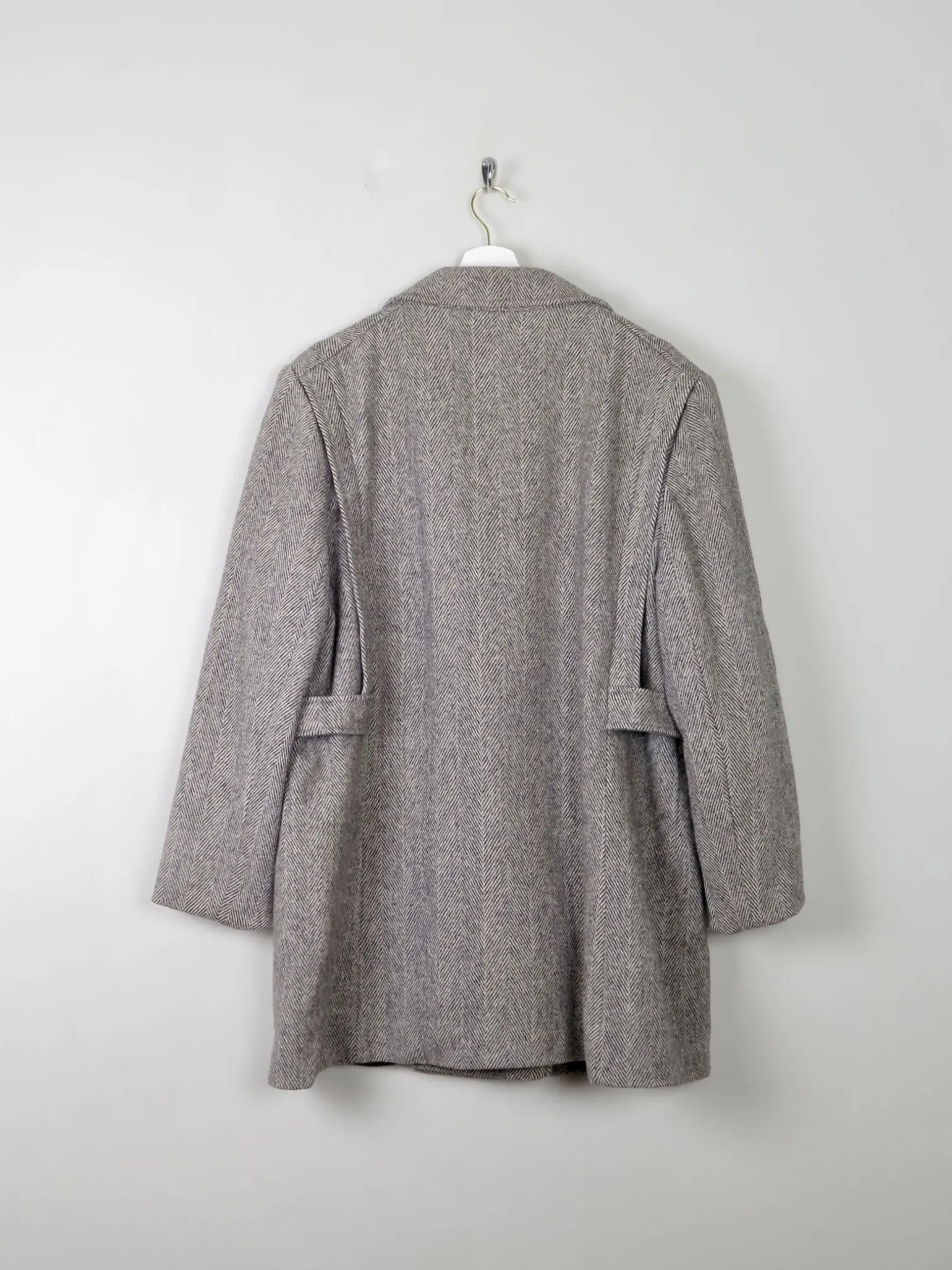 Women's Vintage Wool Tweed Short Coat L/XL