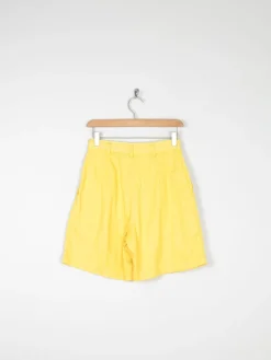 Women’s Vintage Yellow Bermuda Shorts 8 27"