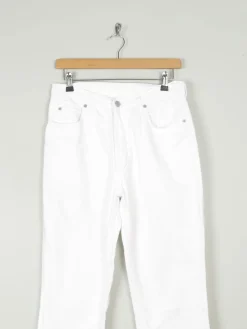 Women's White Vintage Boot Cut Jeans 31"30L 10/12