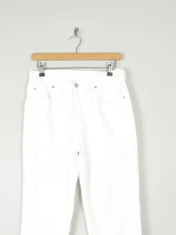 Women's White Vintage Boot Cut Jeans 31