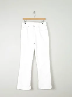 Women's White Vintage Boot Cut Jeans 31